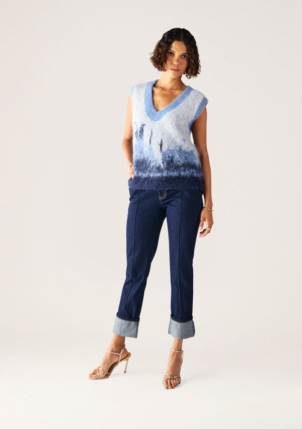 Mos the Label - Colette Knit Vest - Midnight Blue