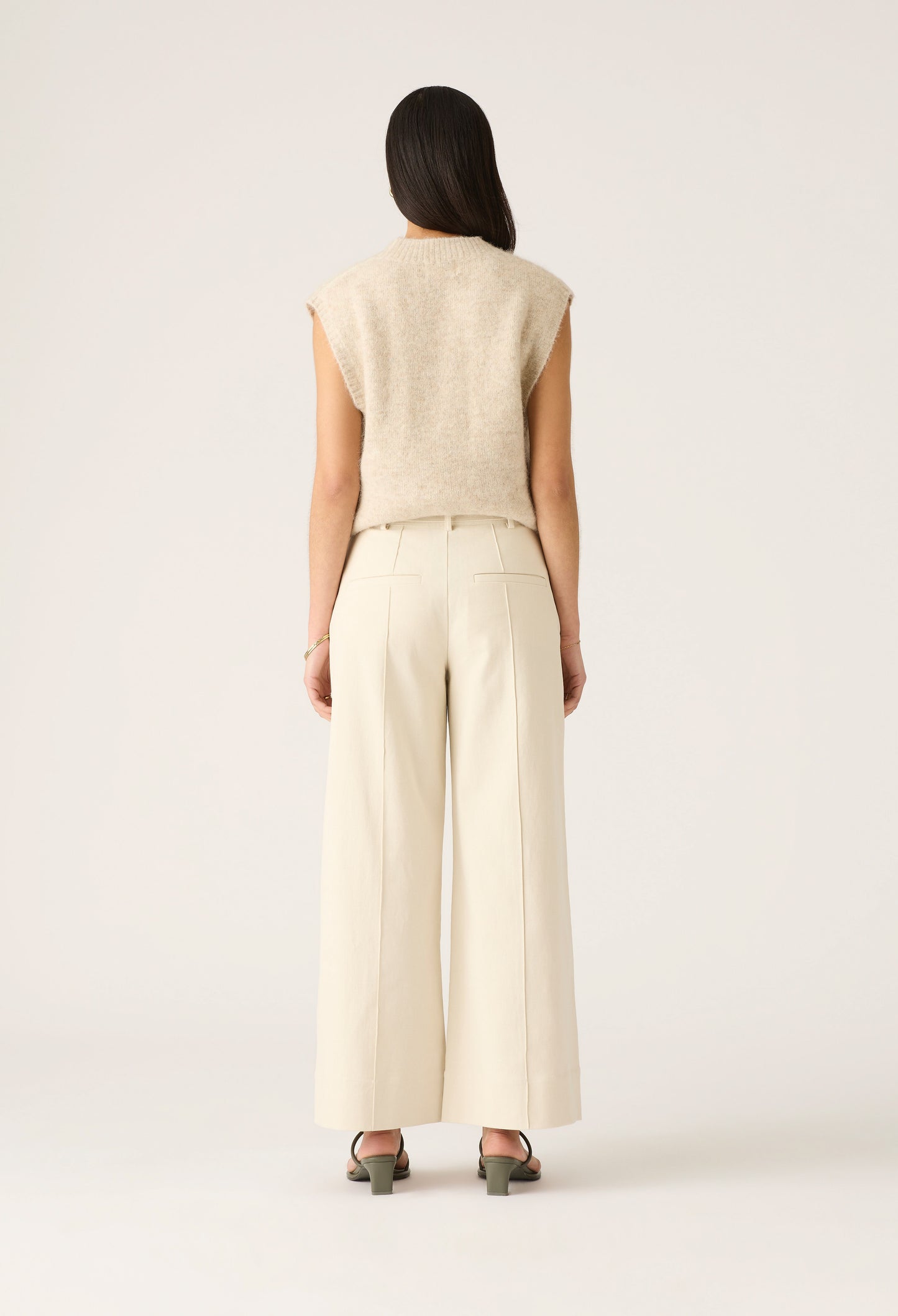 Mos the Label - Lis Wide Leg Pants - Ivory