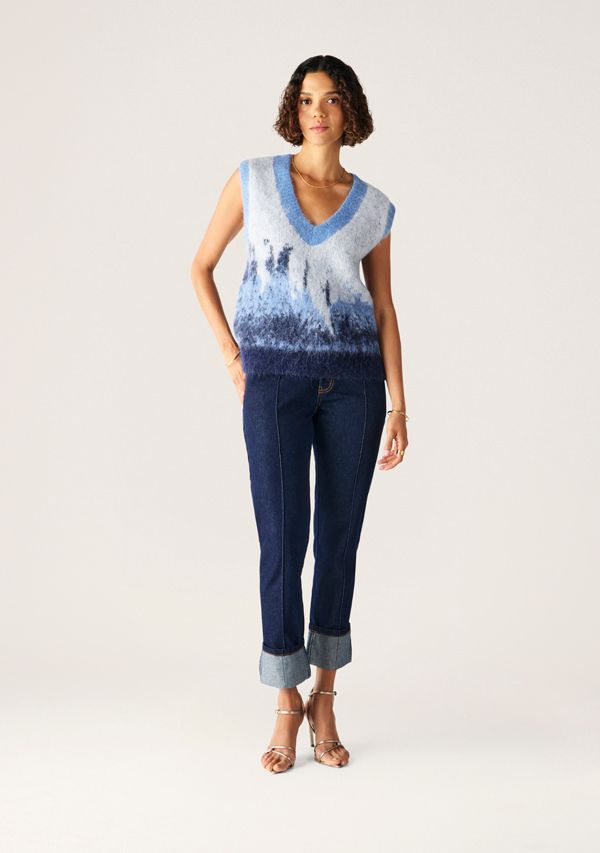 Mos the Label - Colette Knit Vest - Midnight Blue