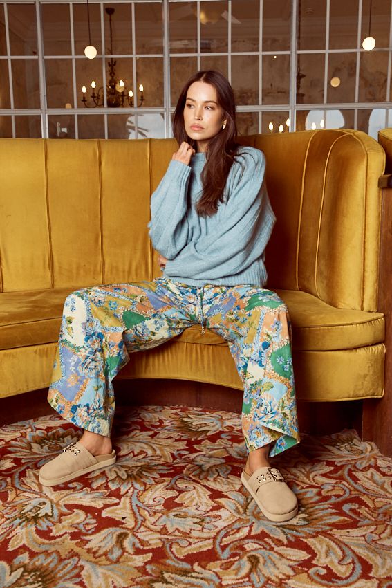 Walnut Melbourne - Vermont Pant - Peony Patchwork