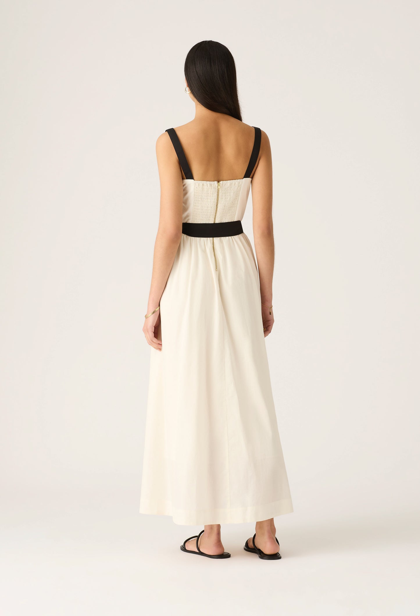 Mos the Label - Lis Embroidery Midi Dress - Ivory