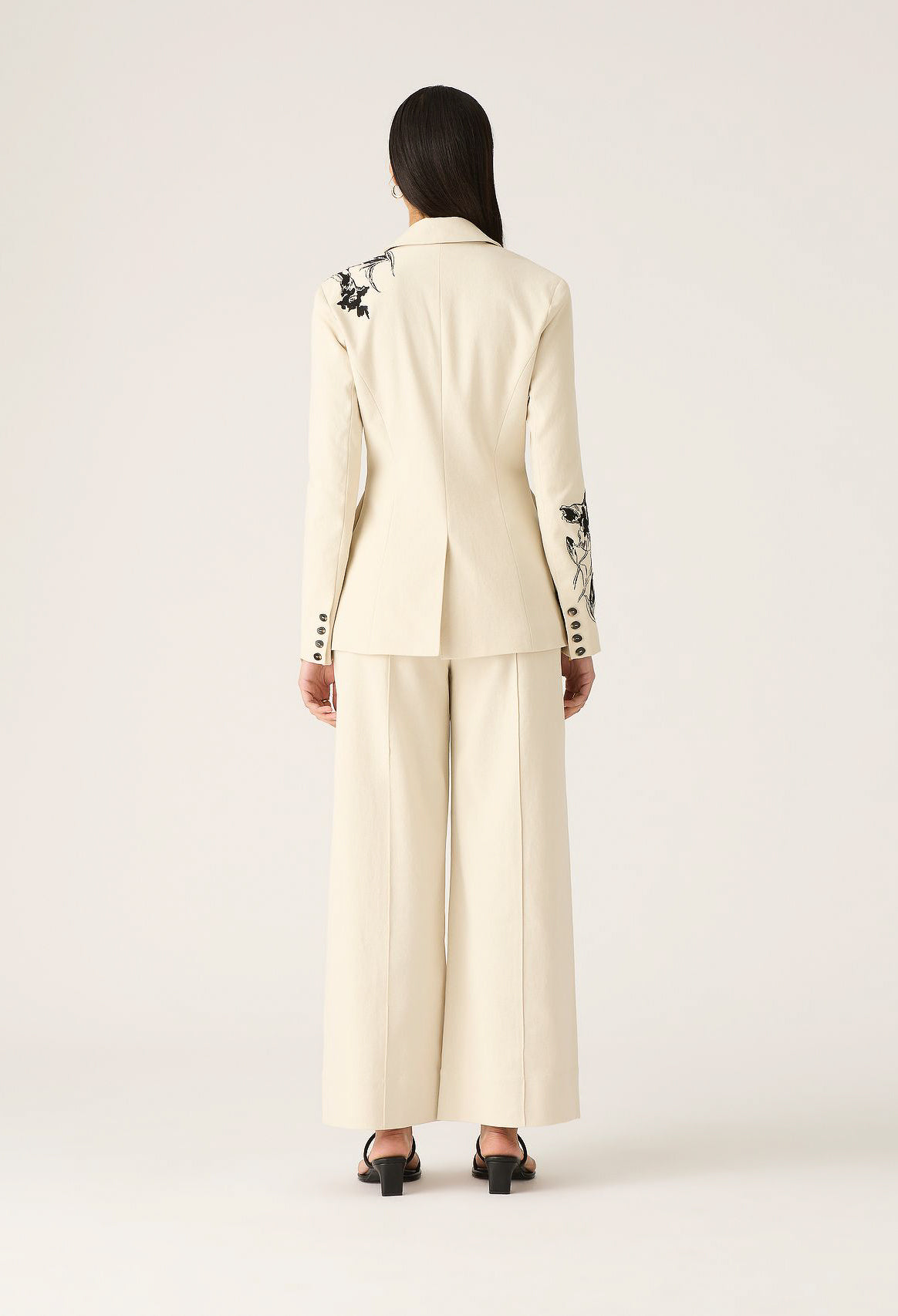 Mos the Label - Lis Embroidery Blazer - Ivory