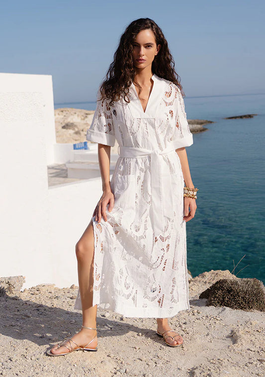 Mos the Label - Marbella Shift Dress - White