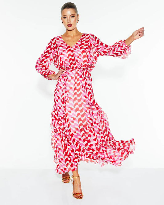 Fate & Becker - Just Love Ruffle Dress - Geo Link