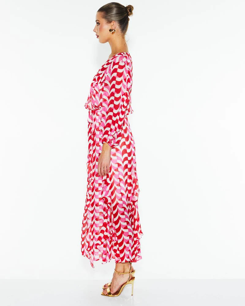 Fate & Becker - Just Love Ruffle Dress - Geo Link
