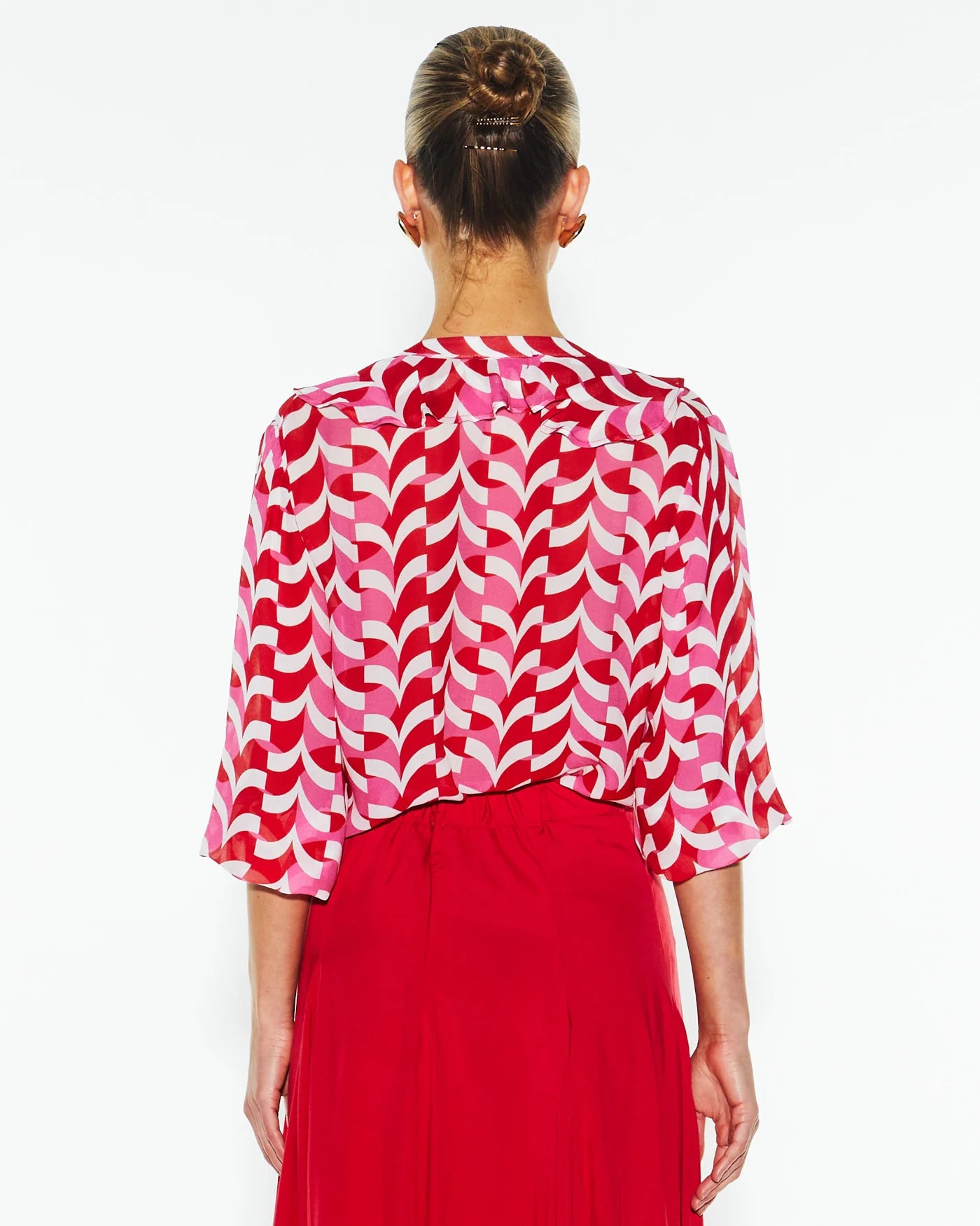 Fate & Becker - Just Love Frill Blouse - Geo Link