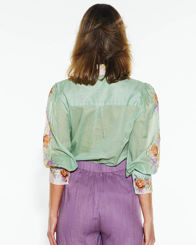 Fate & Becker - Hollyhock Shirt - Floral Eye