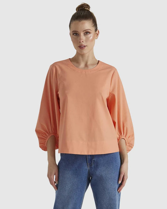 Fate & Becker - Sun Jewel Top - Salmon