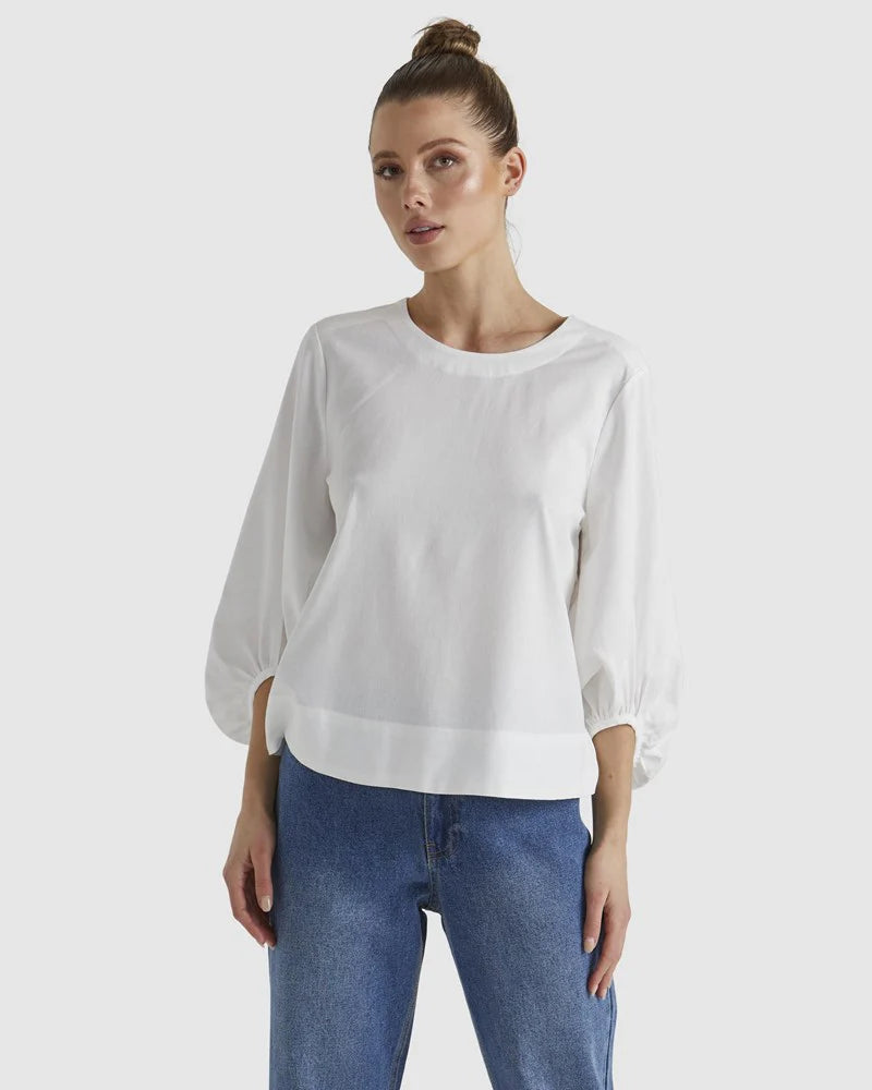Fate & Becker - Sun Jewel Top - White
