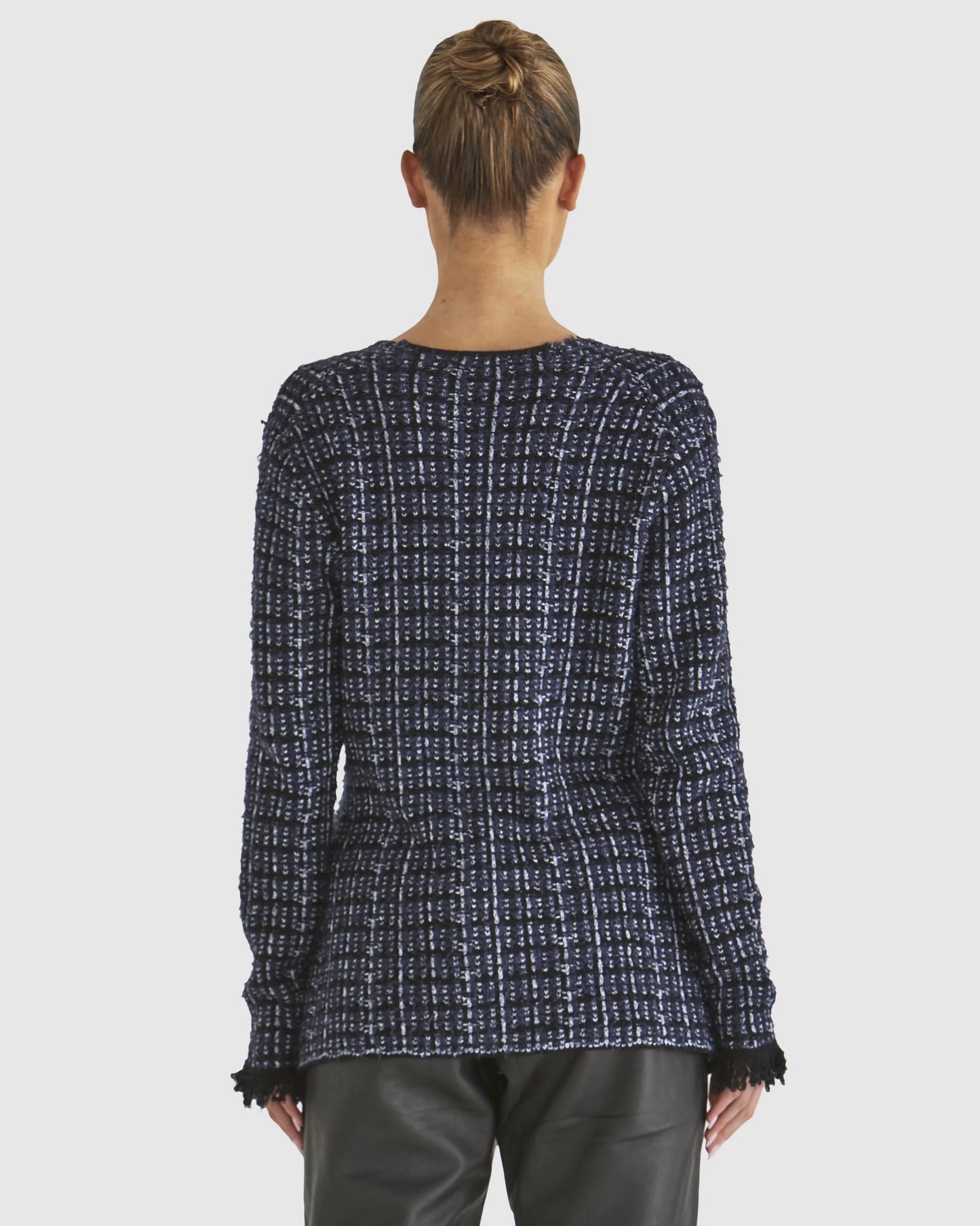 Fate & Becker - Beverley Knit Cardi - Navy Boucle