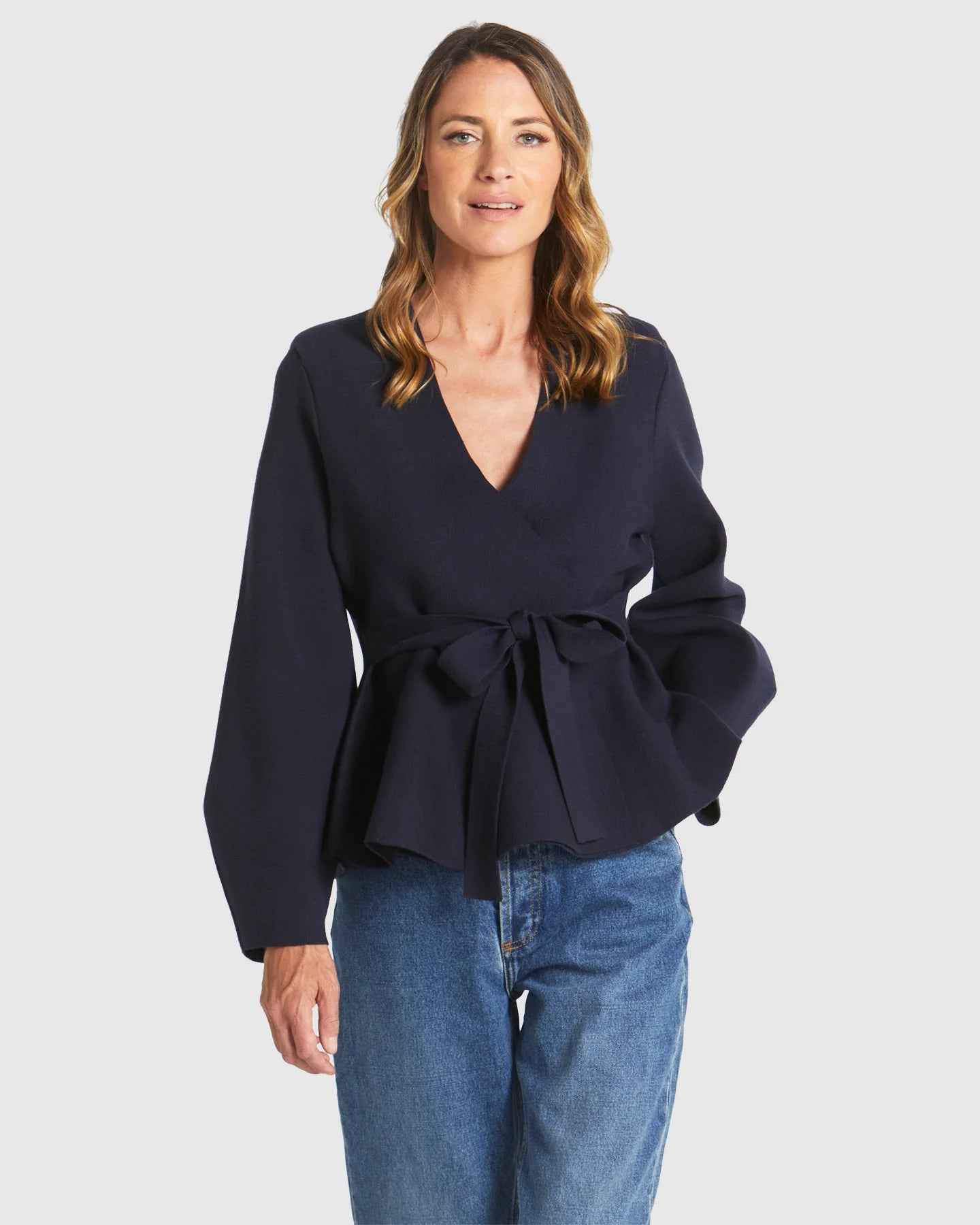 Fate &. Becker - Tiny Dancer Wrap Cardi - Navy