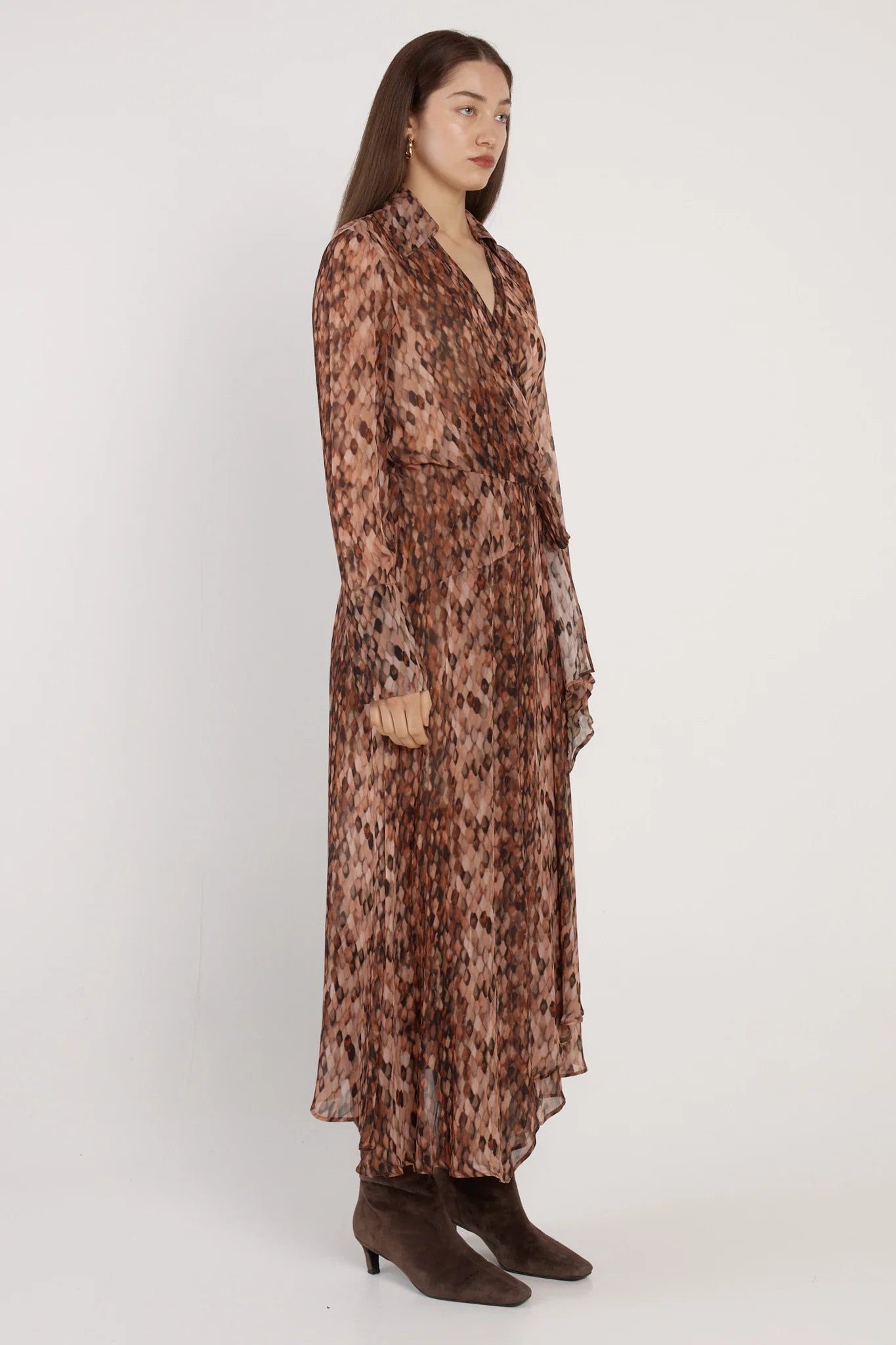 Fate & Becker - Isla Wrap Dress - Snake Printfate