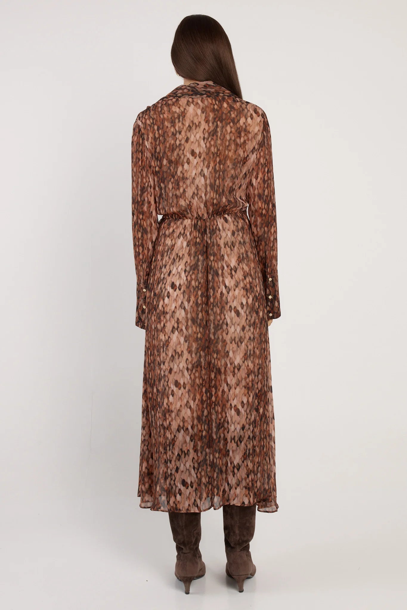 Fate & Becker - Isla Wrap Dress - Snake Printfate