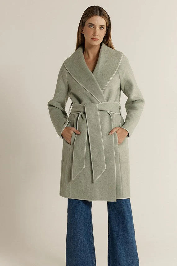 Fate & Becker - Fern Wool Blend Coat - Mint