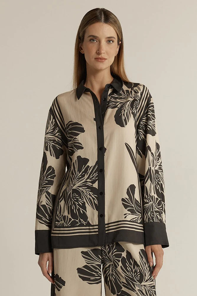 Fate & Becker - June Collared Shirt - Shadow