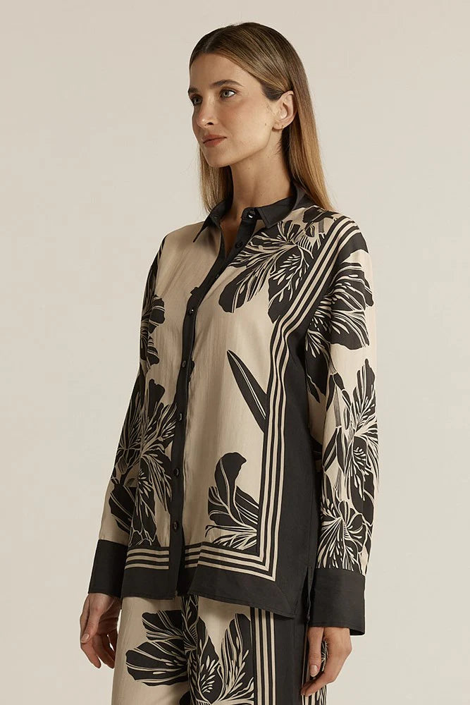 Fate & Becker - June Collared Shirt - Shadow