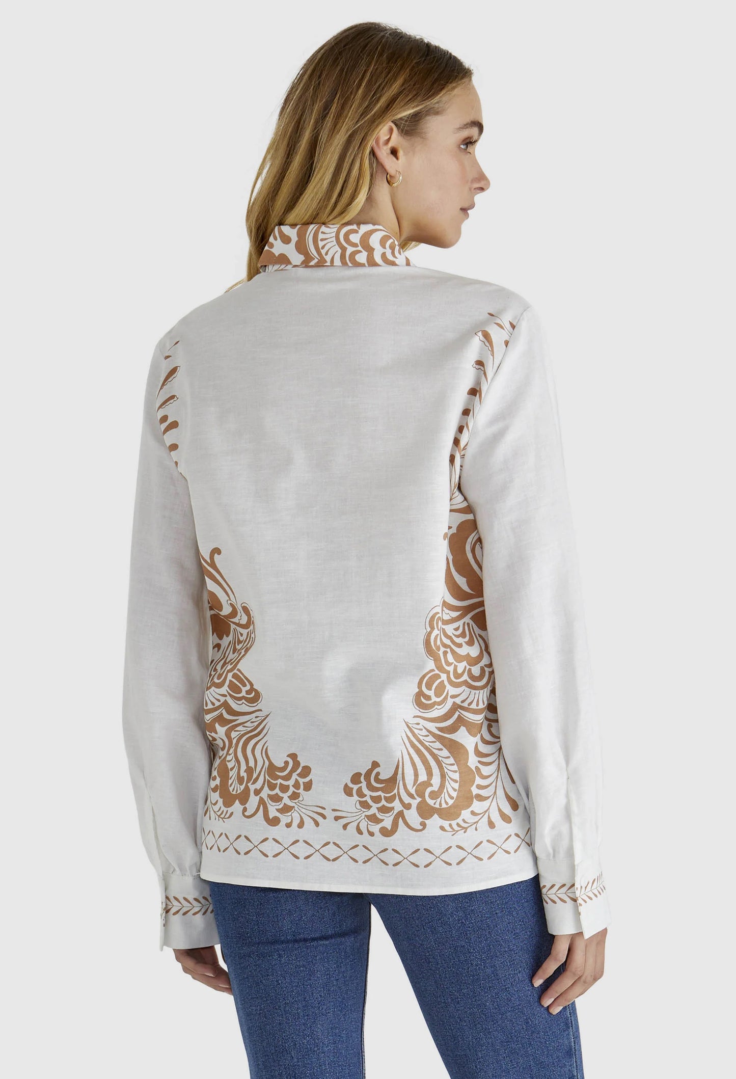 Sass - Brandy Top - Chai Print