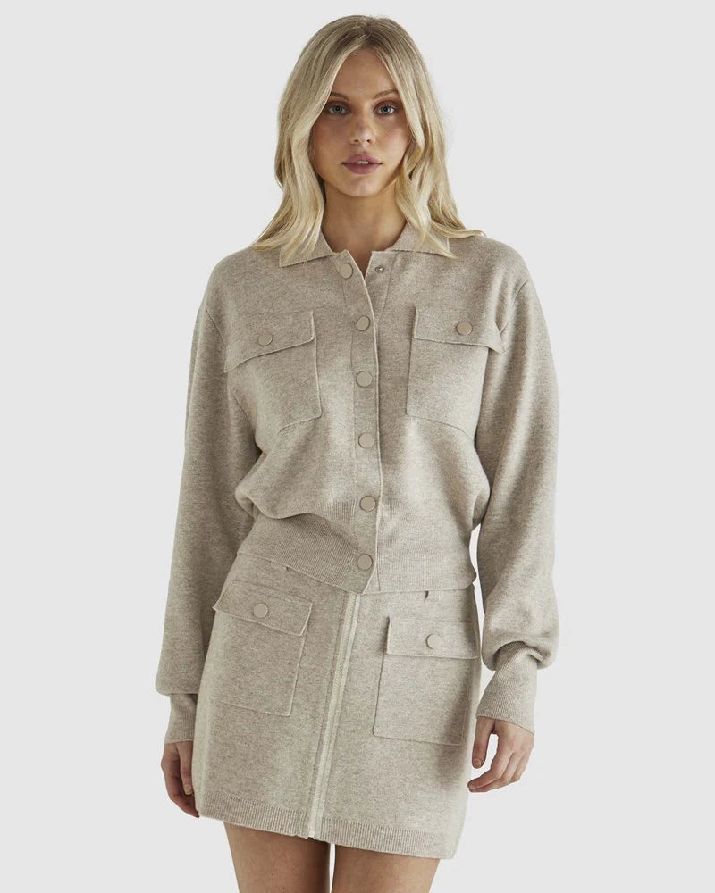 Sass - Balwin Knit Jacket - Oatmeal