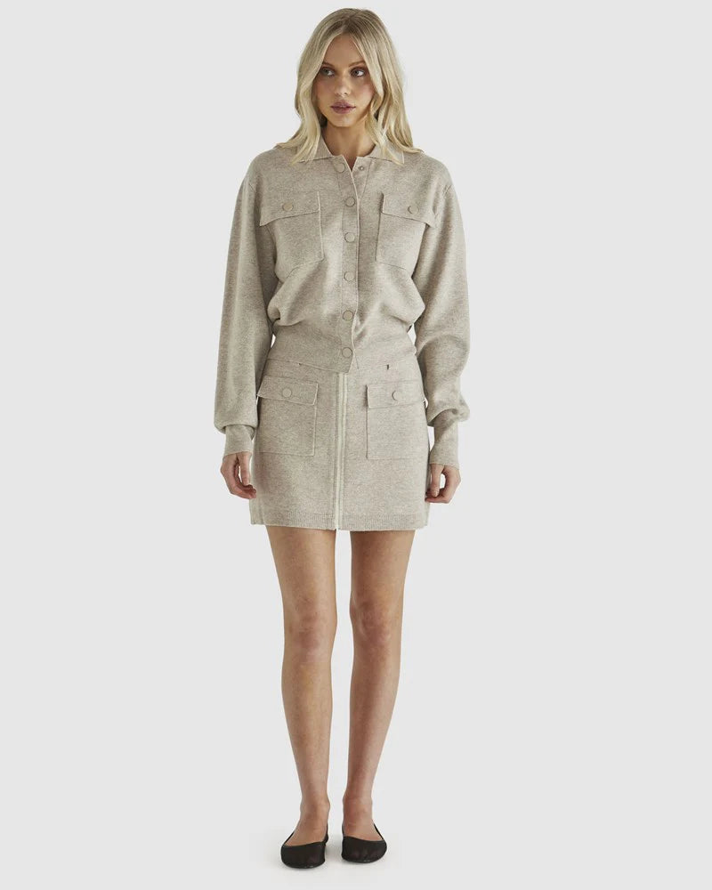 Sass - Balwin Knit Jacket - Oatmeal