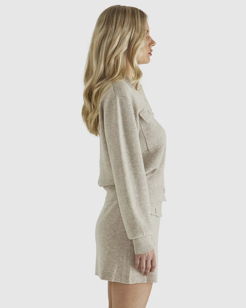 Sass - Balwin Knit Jacket - Oatmeal