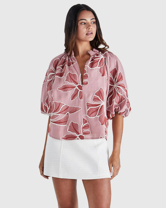 Sass - Finley Top - Pink/Red