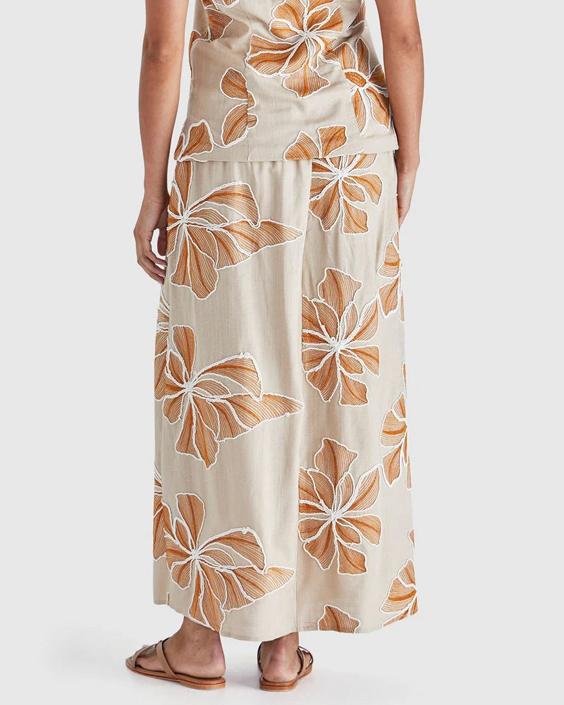 Sass - Finley Skirt - Tan/Orange