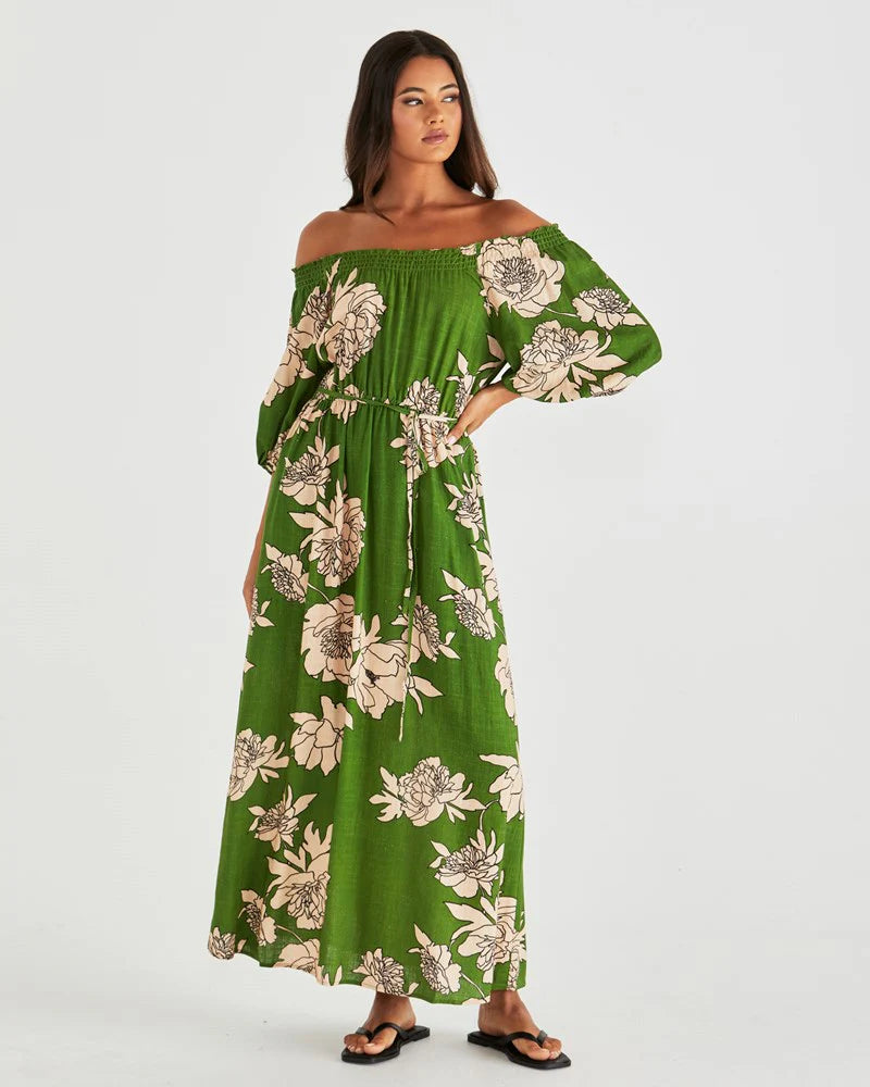 Sass - Antonie Off the Shoulder Dress - Moonflower