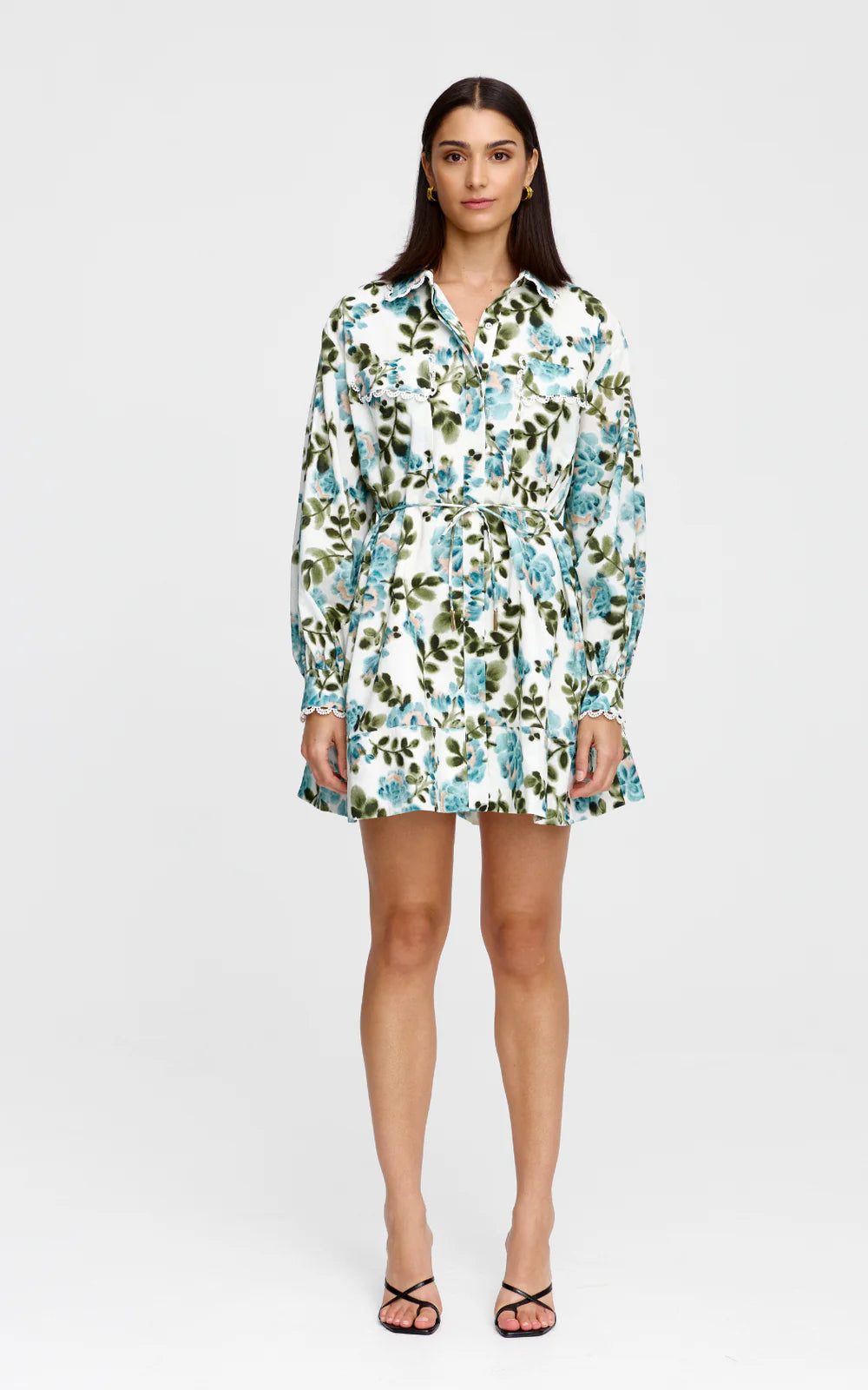 Kinney - Laurel Mini Dress - De Fleurs Print
