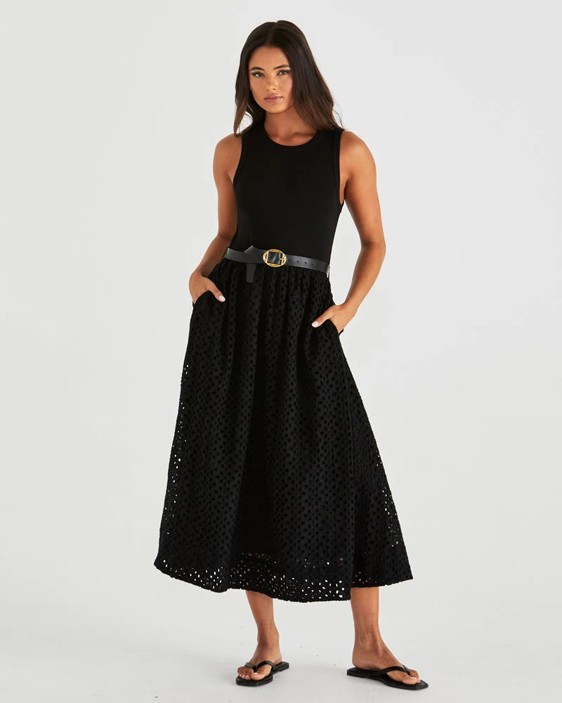 Sass Clothing - Pattie Dress - Black