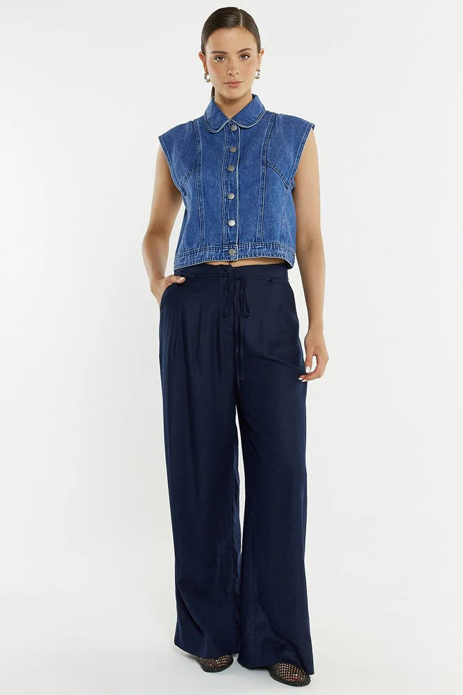 Sass Clothing - Beth Tailored Pant - Navy