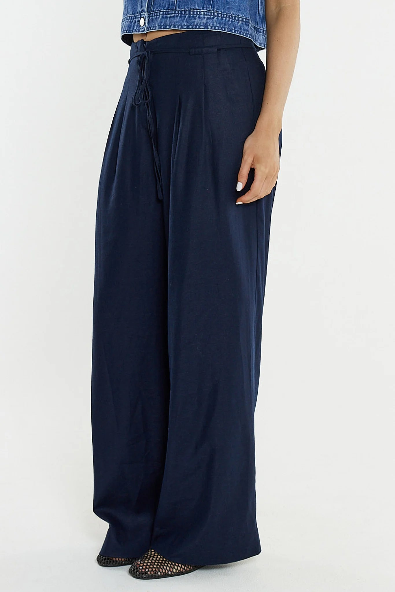 Sass Clothing - Beth Tailored Pant - Navy