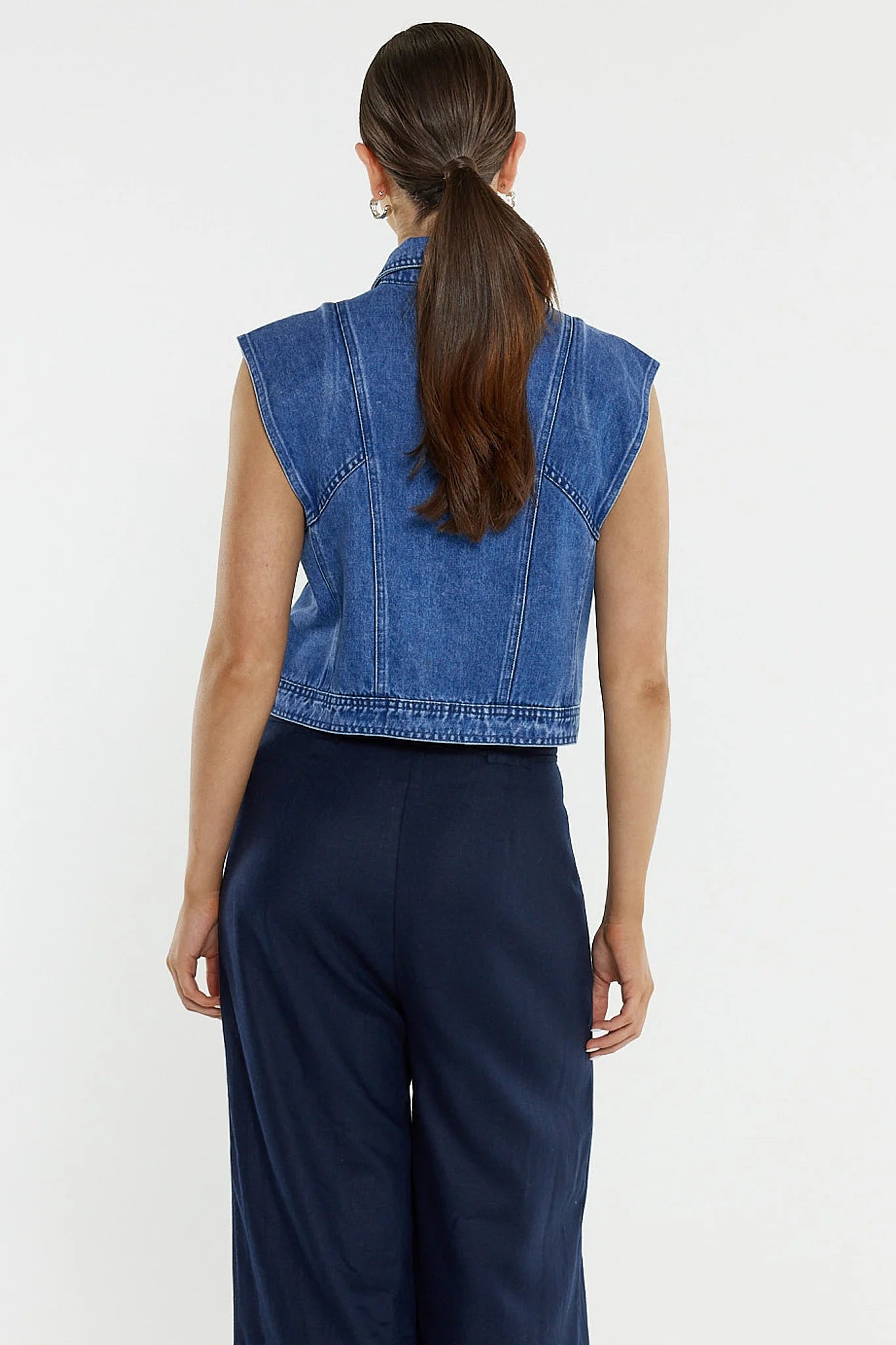 Sass Clothing - Beth Tailored Pant - Navy
