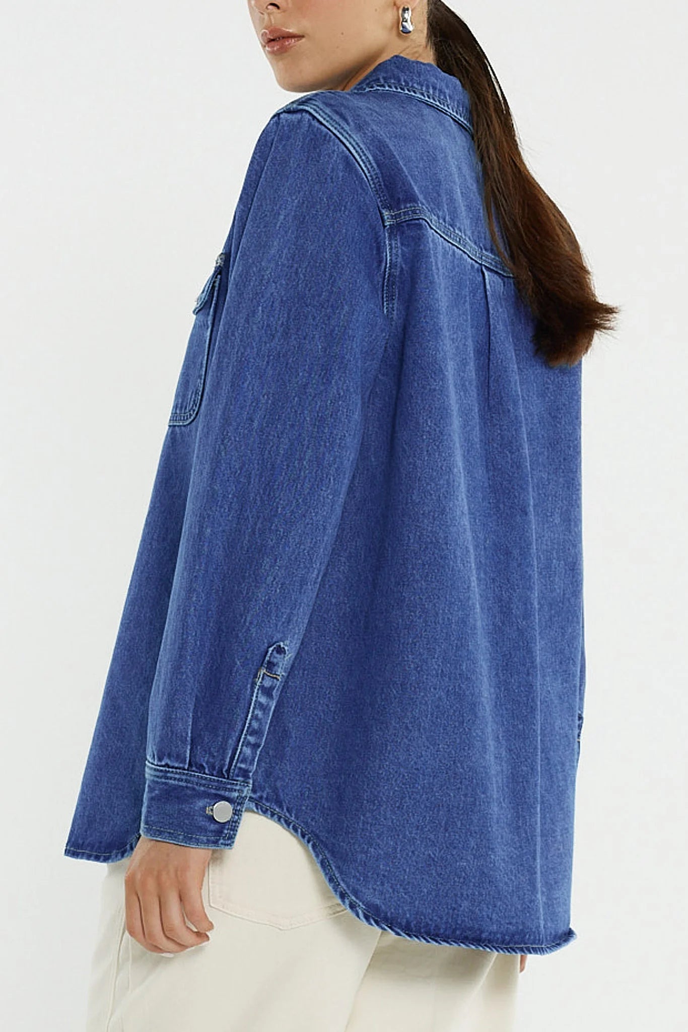 Sass Clothing  - Aveline Denim Shirt - Classic Blue