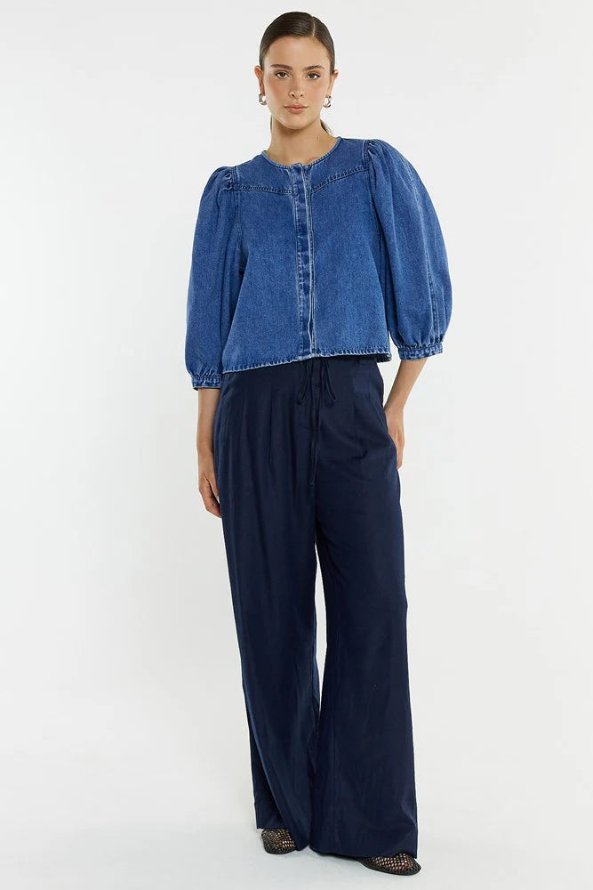 Sass Clothing - Hayes Denim Shirt - Classic Blue