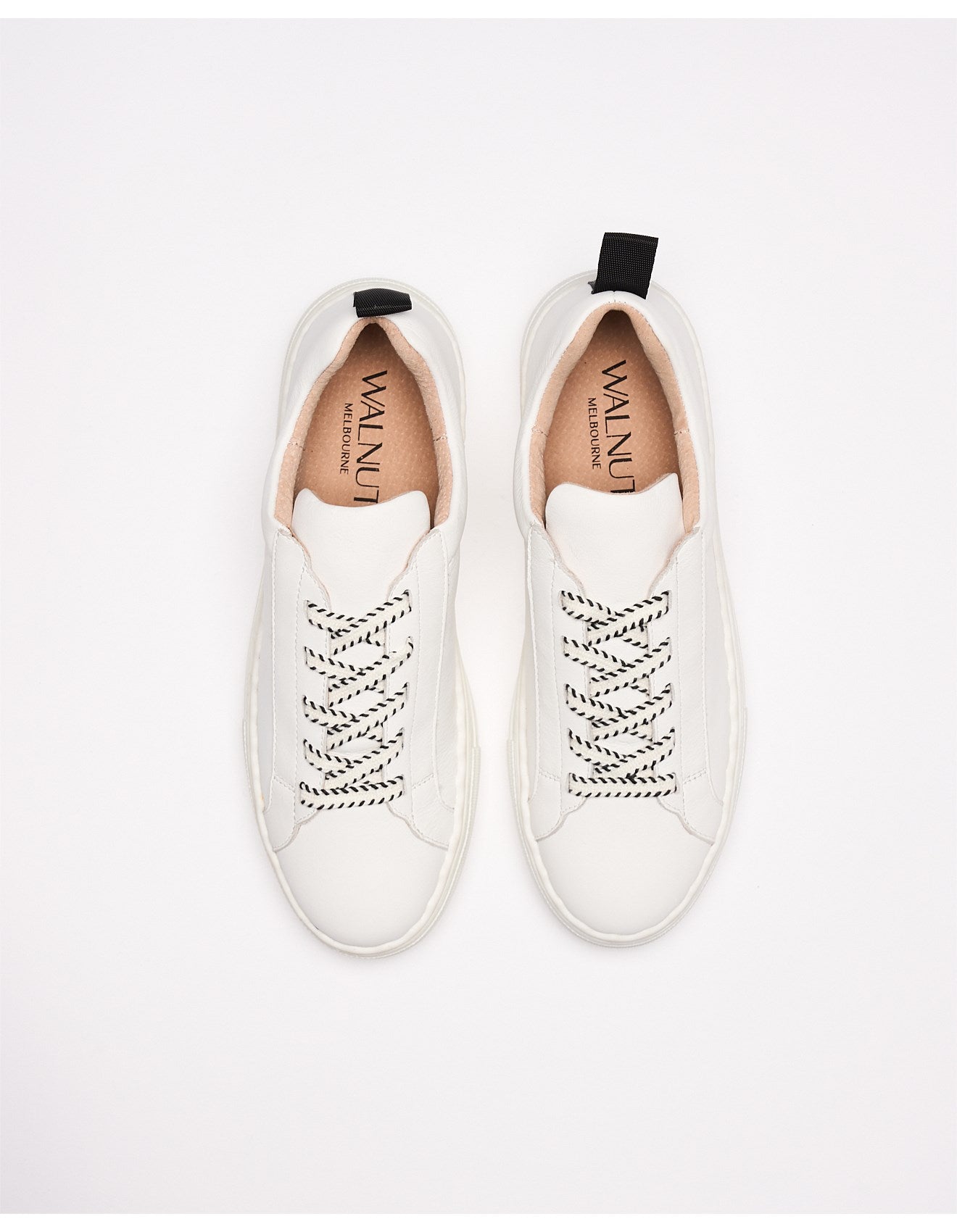 Walnut Melbourne - Hut Sneaker - White