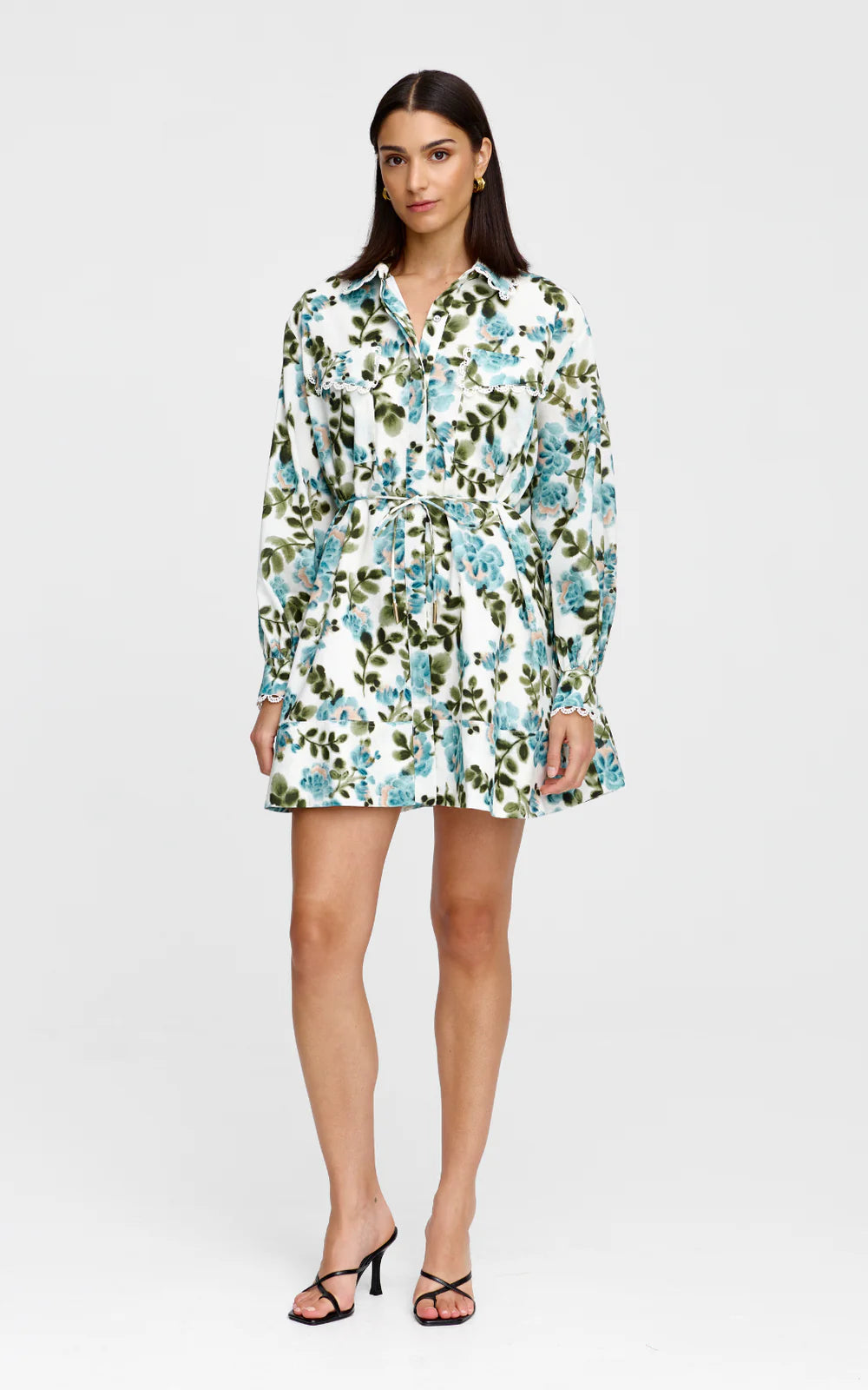 Kinney - Laurel Mini Dress - De Fleurs Print