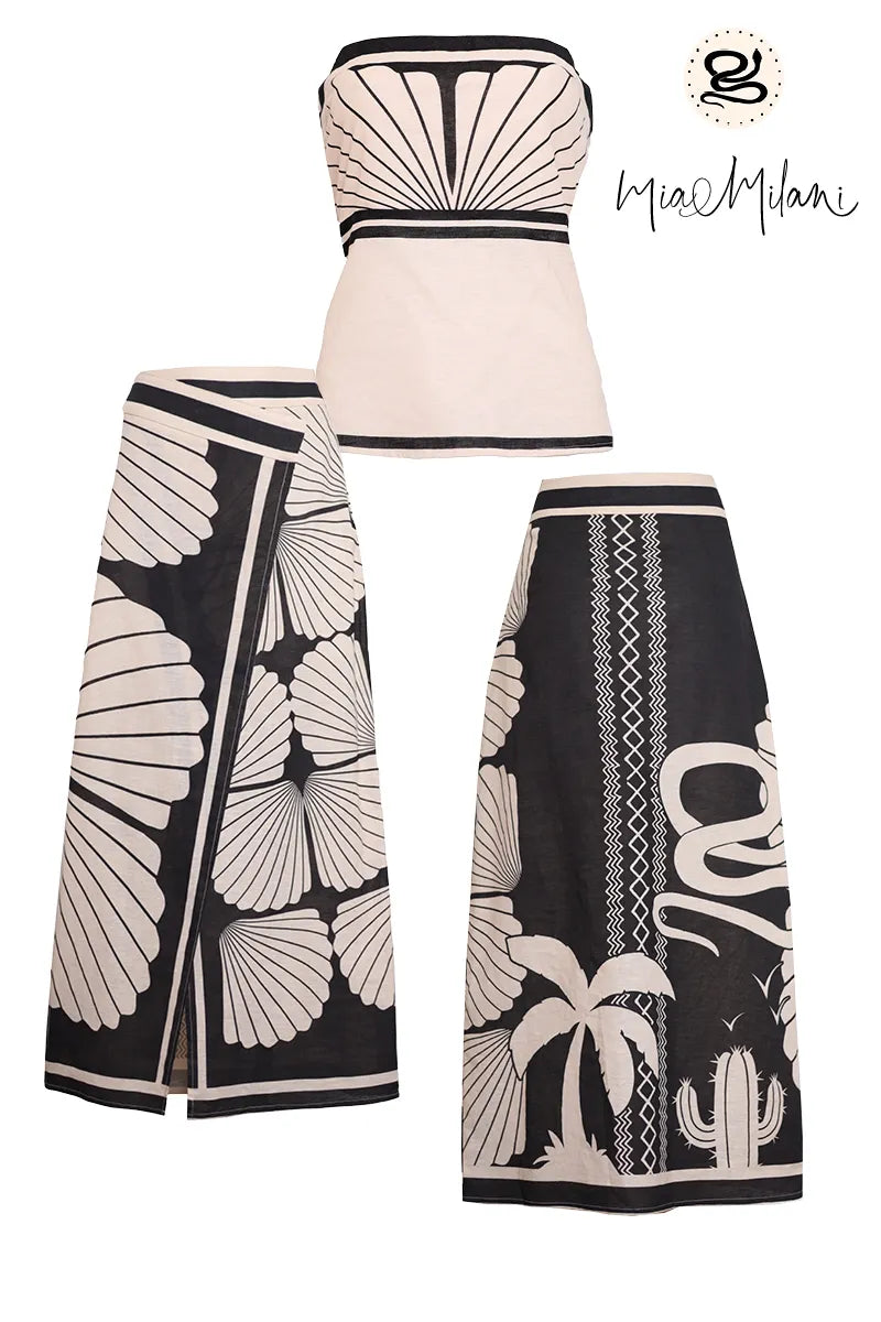 Mia Milani - Serena Strapless Top - Palm Canyon
