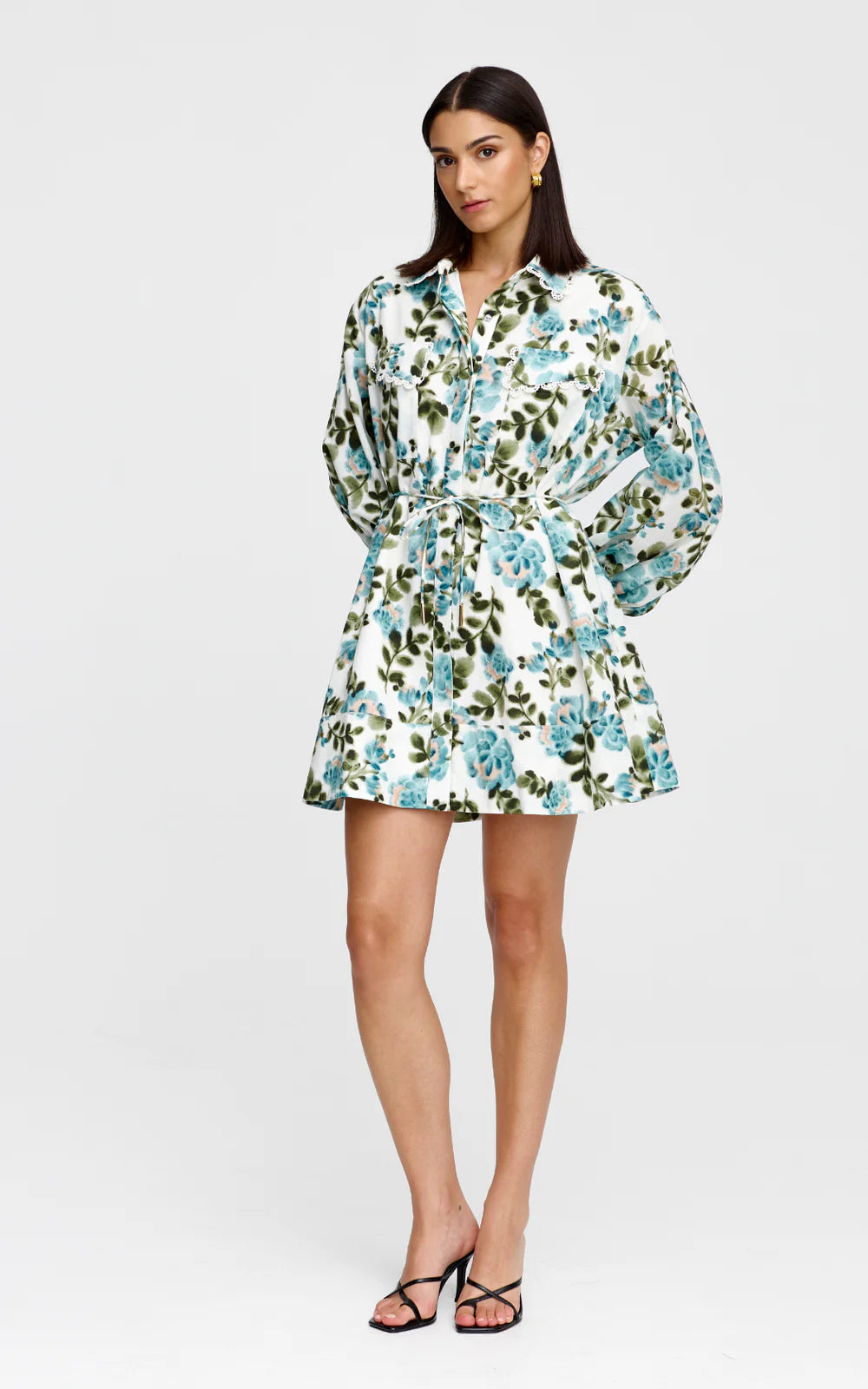 Kinney - Laurel Mini Dress - De Fleurs Print