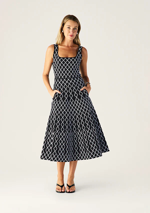 Mos the Label - Tropea Knit Midi Dress - Black