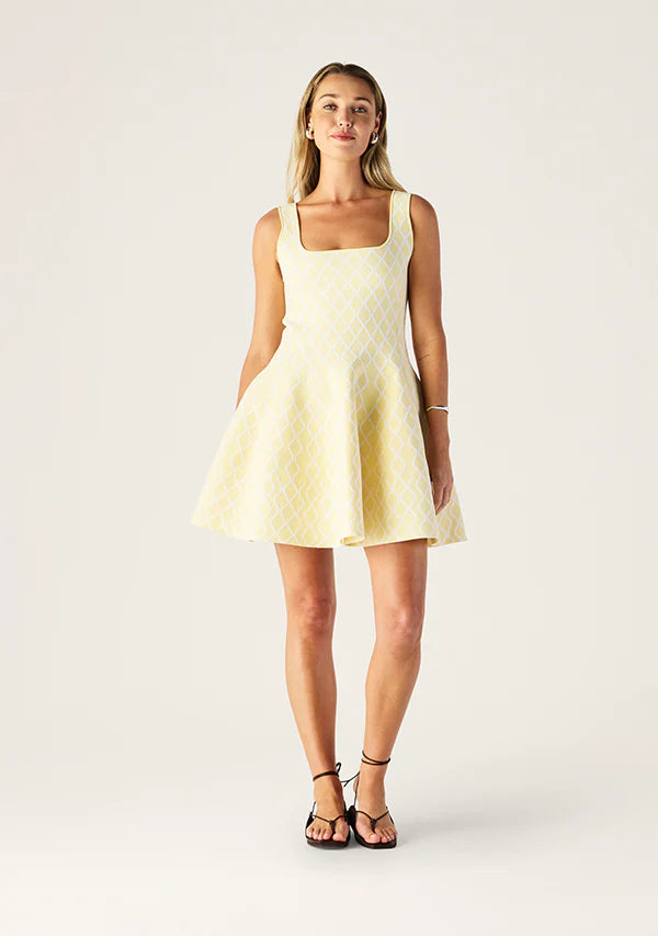 Mos the Label - Tropea Knit Mini Dress - Butter Yellow