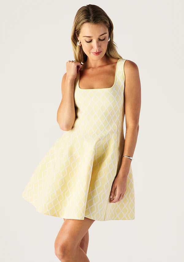 Mos the Label - Tropea Knit Mini Dress - Butter Yellow
