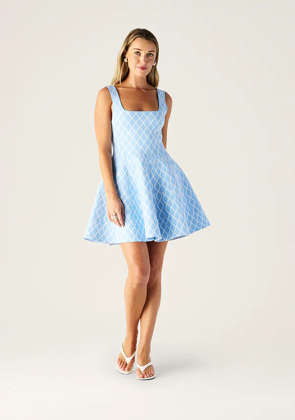 Mos the Label - Tropea Knit Mini Dress - Ice Blue