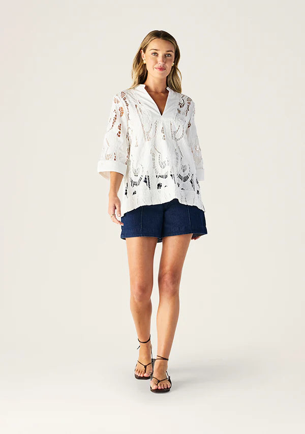 Mos the Label - Marbella Tunic Top - White