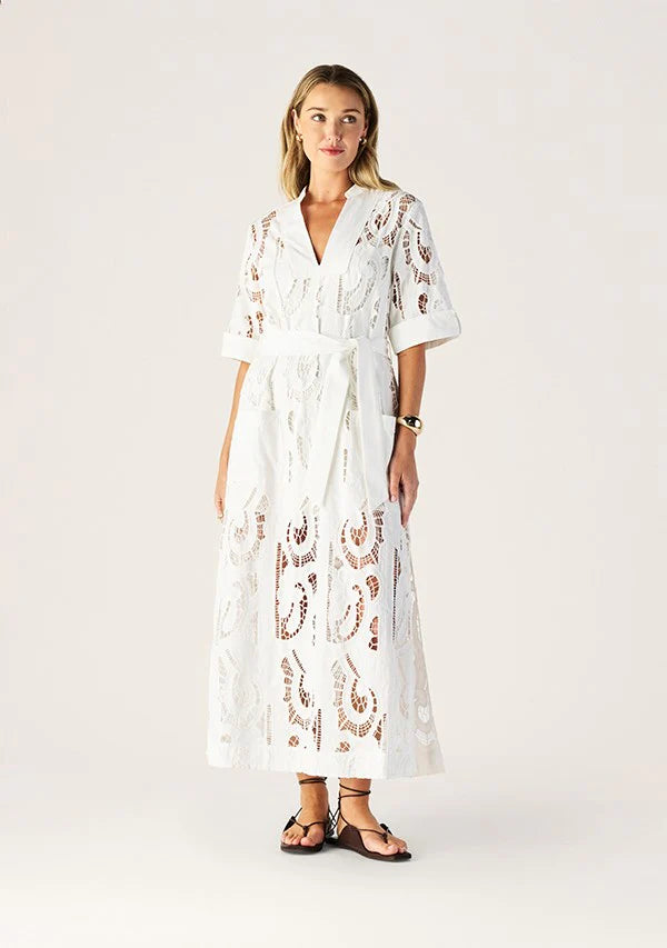 Mos the Label - Marbella Shift Dress - White