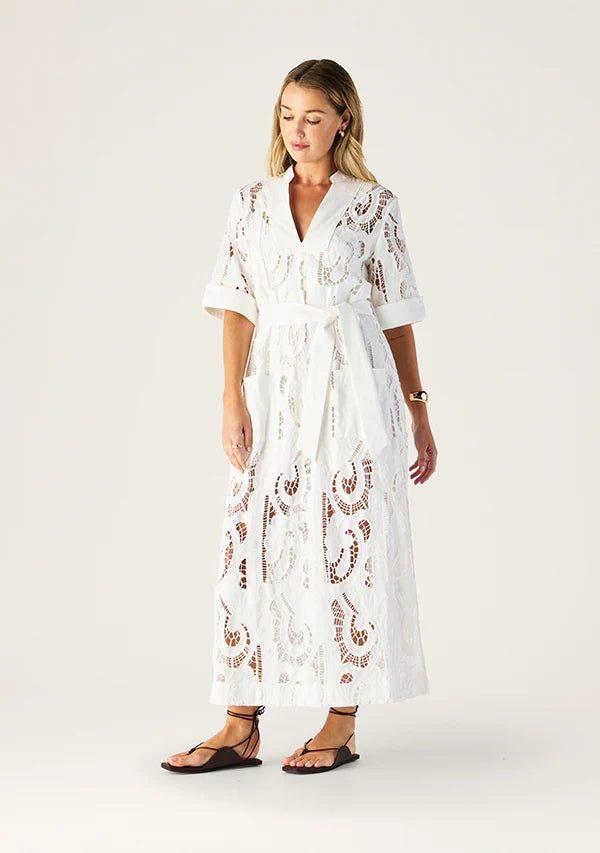 Mos the Label - Marbella Shift Dress - White