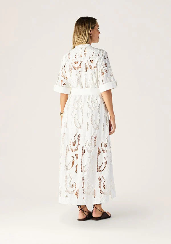 Mos the Label - Marbella Shift Dress - White