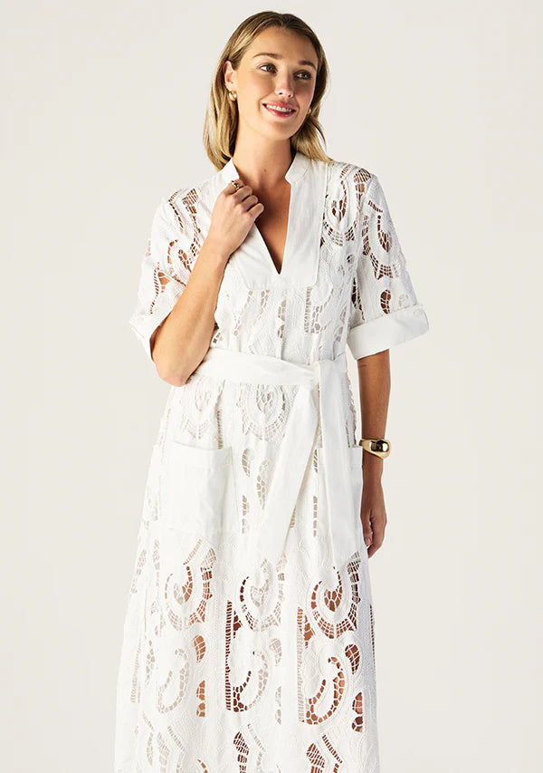 Mos the Label - Marbella Shift Dress - White