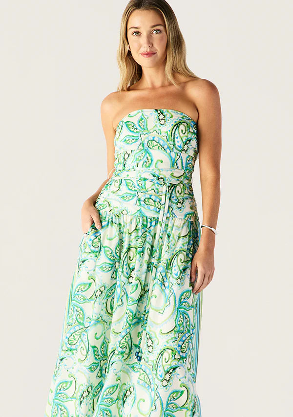 Mos the Label - Tara Print Strapless Dress