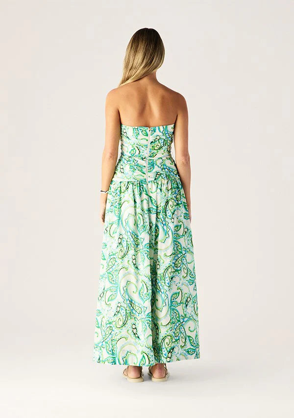 Mos the Label - Tara Print Strapless Dress