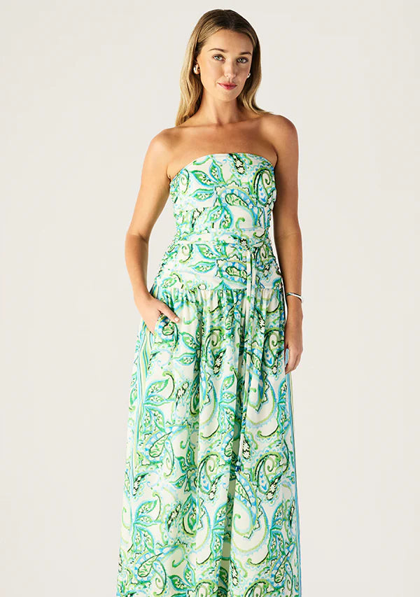 Mos the Label - Tara Print Strapless Dress